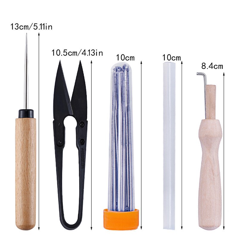 Jiwuo-Kit de tijera de fieltro de aguja para principiantes, herramientas de fieltro de lana para manualidades, fieltro hecho a mano, suministros de fieltro, 54 Uds.