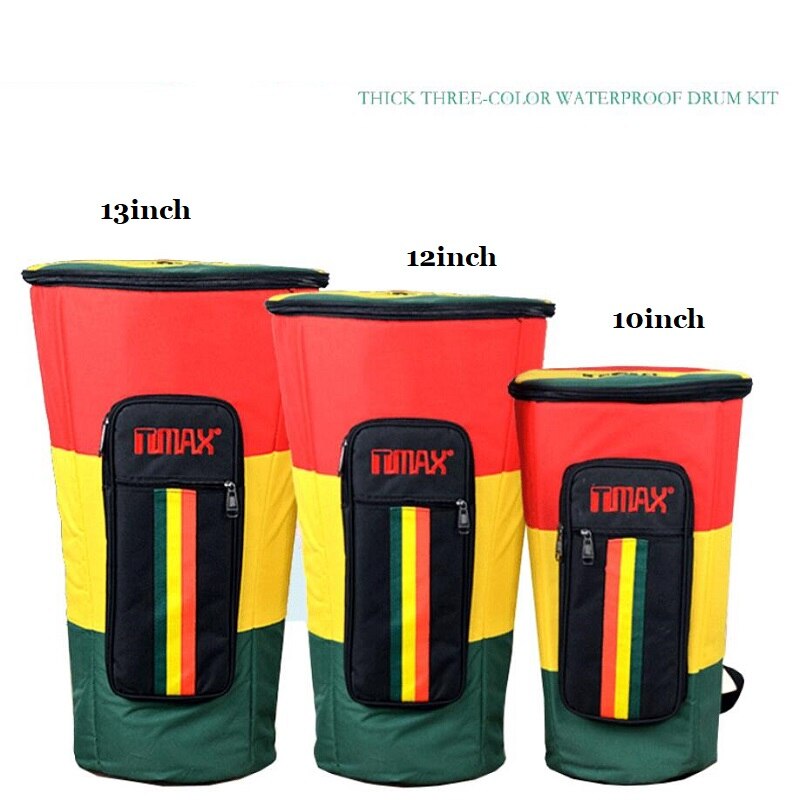 Drum Bag 10" 12 " 13" Waterproof Fabric Backpack for Drum Carry Handle African Drum Bag Waterproof Drum Backpack Bag