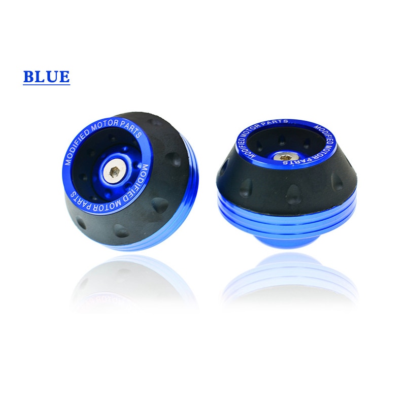 1 paire moto chute Protection Scooter cyclomoteur CNC aluminium moto accessoires avant fourche roue cadre curseurs alliage