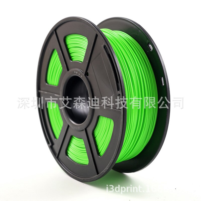 Filament 3D Printing PLA Polymer Composite Material 1.75mm1kg Has Better Temperature Resistance Impact Strength Gloss Smooth: green