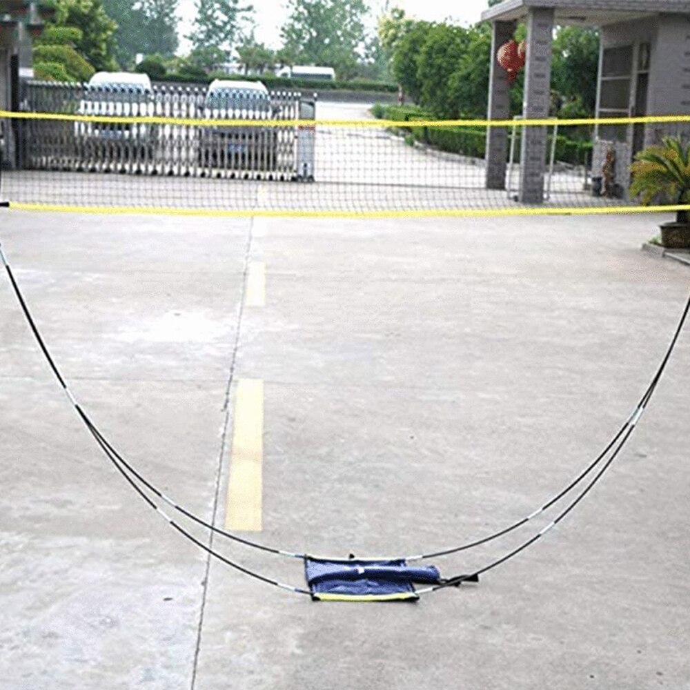 Red de bádminton portátil al aire libre plegable tenis, balonvolea bádminton Nylon Net Rack Equipo de Bádminton
