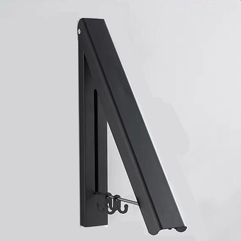 Tendedero plegable para el baño, tendedero ajustable para la colada del hogar, herramienta retráctil sin perforación para balcón, colgador de ropas multifuncionales para interiores: A