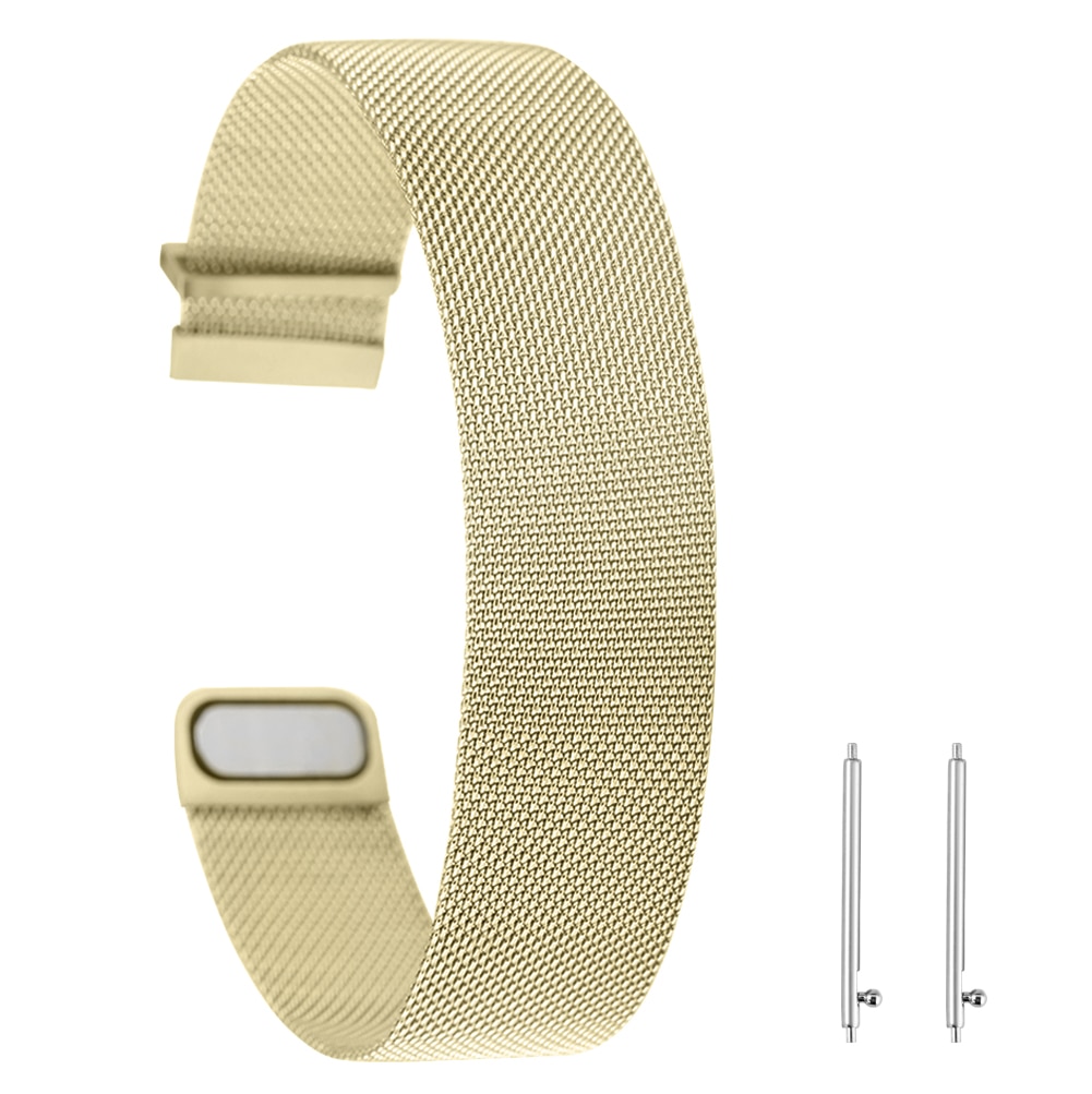 Universele Horlogeband 20Mm 22Mm Multi-Gekleurde Roestvrij Stalen Band Band Magnetische Aantrekkingskracht Vervanging Armband Met Lente Bars: gold / 22 Mm