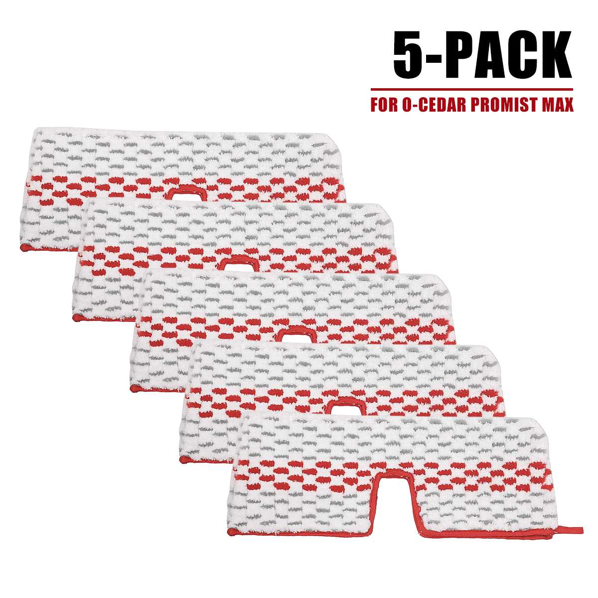 Lot de 1/3/5 têtes de rechange pour balai à franges en microfibre, pour balai à franges vileda o-cedar: 5 pièces pour promist max
