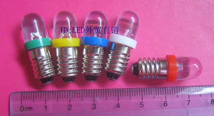 3 V, 3.8 V, 2.5 V, 2 V, E10, schroef gloeilamp, LED natuurkunde experiment onderwijs instrument, experiment kleine lamp