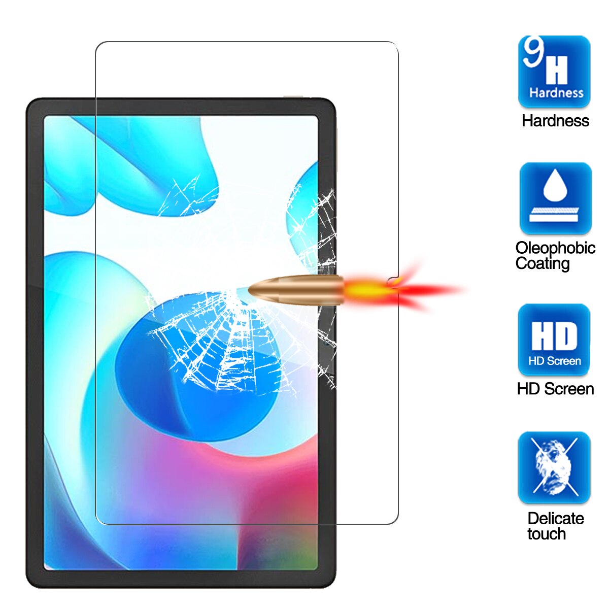 3 Pack For Realme Pad Tempered Glass Screen Protector RealmePad 10.4 inch Clear Film Guard Protection