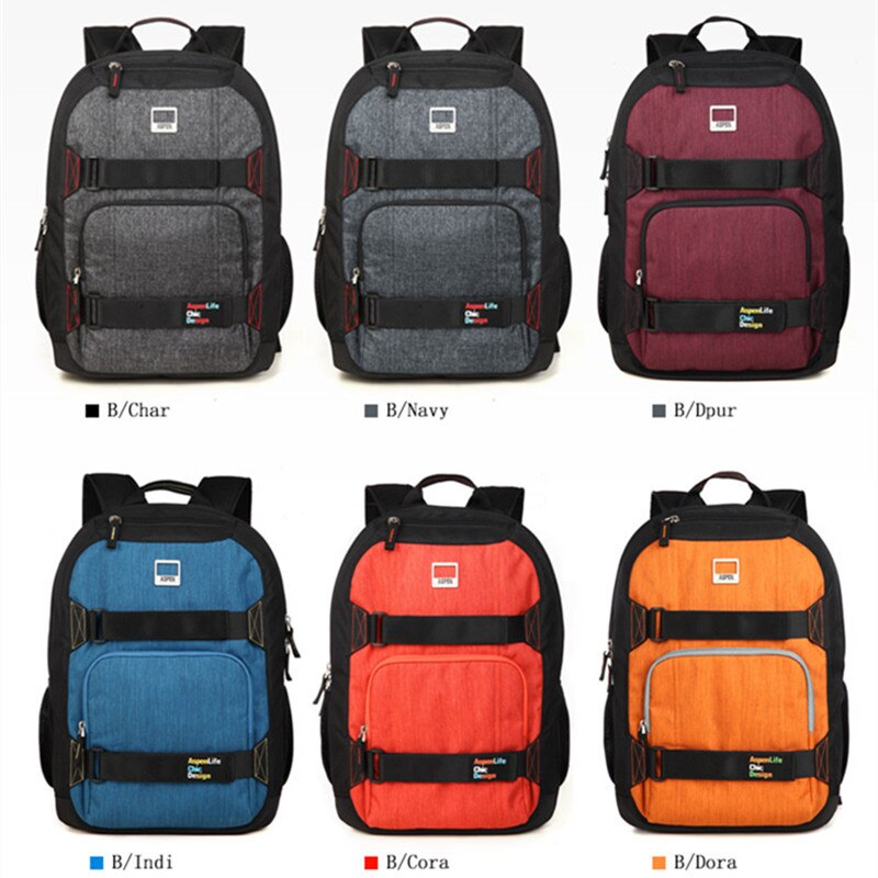 AspenSport Casual School Rugzak Voor Tiener Laptoptas Polyester Rugzak Tas Mode Reistas Mochila Rugzakken