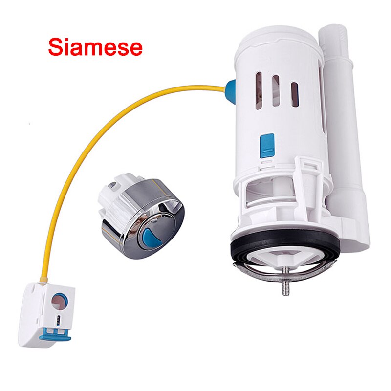 Water Tank Dual Flush Vullen Afvoer Kleppen Flush Drukknop Watertank Deel Voor Universele Toiletbrillen Wc LB88: Siamese