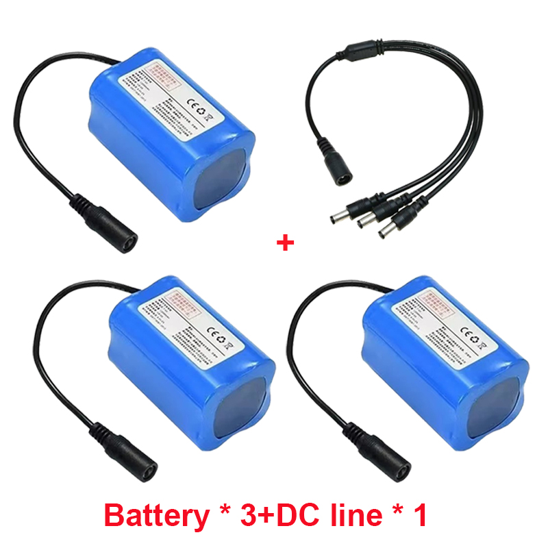 100% 7.4V 12000mAh 21700 Li-ion Battery For T188 T888 -5 V007 C18 H18 RC Fishing Bait Boat accessories: Clear