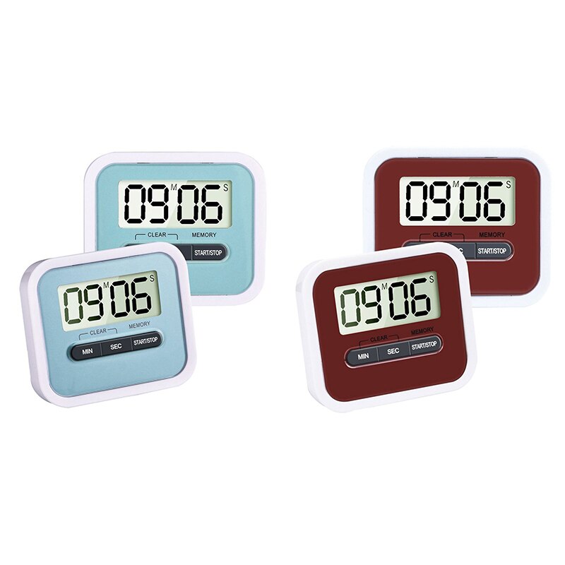 2 Pack Magnetic Digital Cook Kitchen Timer With Loud Alarm