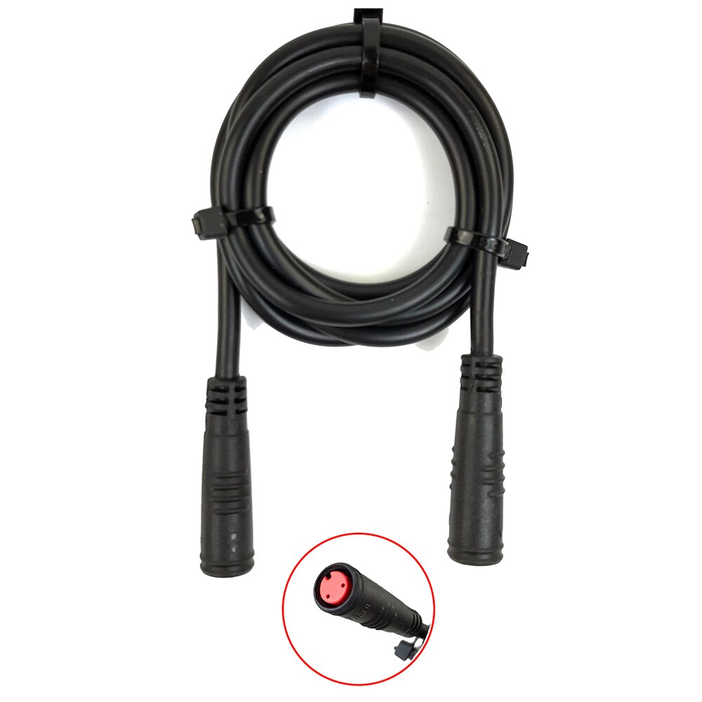RICETOO Julet 2/3/4/5 Pin Conversion Line Waterproof Extension Cable Wire for Throttle Display Ebrake Light Ebike Parts: 2 Pin Female-Female