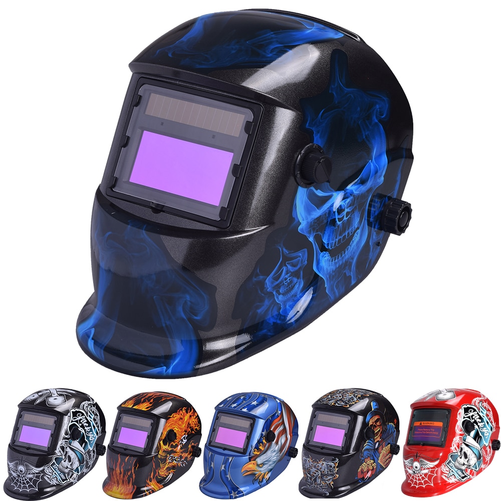 Auto Verdunkelung Einstellbare Palette MIG MMA Elektrische Schweißen Maske Helm Schweißen Objektiv für Schweißen Maschine