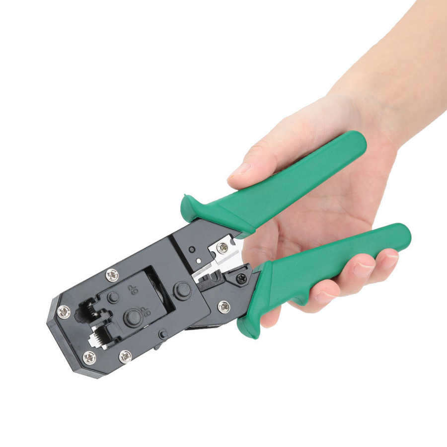 Crimping Tool Cable Telecom Wire Pliers Modular Cutter Stripper Steel