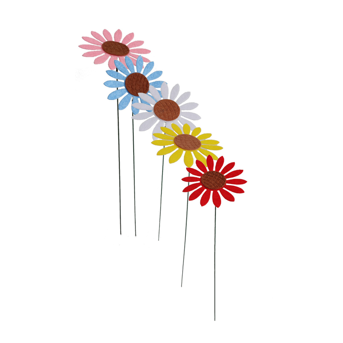 Metallstaker hagestaker metall tusenfryd blomsterdekor gjerde hagestake kunst roser hageornamenter utendørs valentinsdekorasjon: Rose