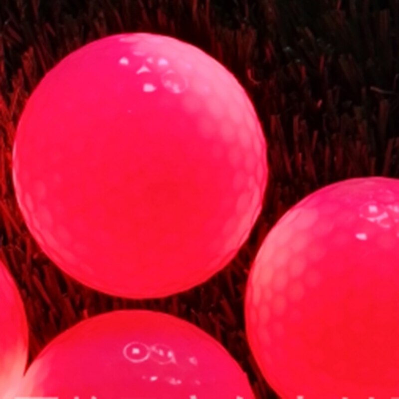 Pelotas de Golf fluorescentes de luz nocturna brillante con luz intermitente