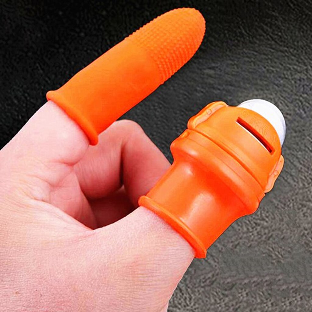 Silikone tommelfinger kniv høst plante kniv anti-cut finger cover havearbejde havetilbehør