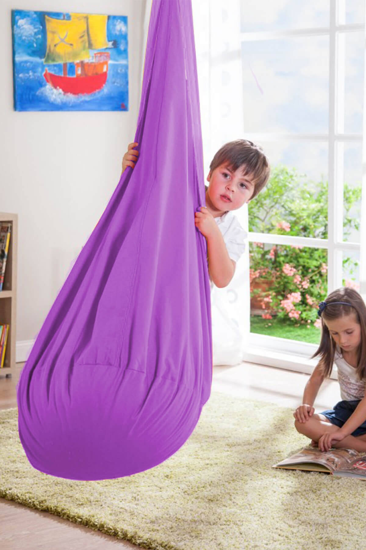 Känguruschaukel kinderschaukel (lila)