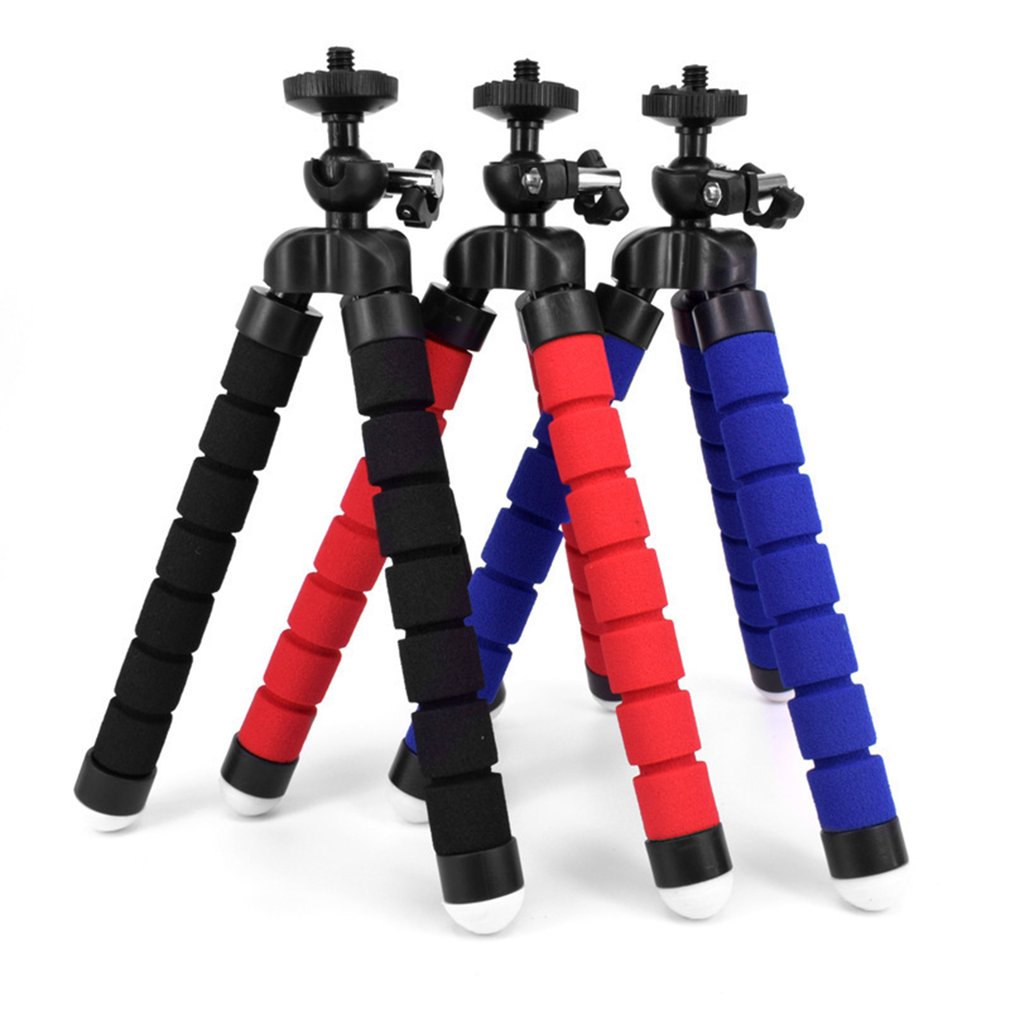 flexibel Schwamm Krake Mini Stativ Mini Kamera Stativ Telefon Halfter Clip Stand mit kabellos Fernbedienung Verschluss für Iphone Kunststoff