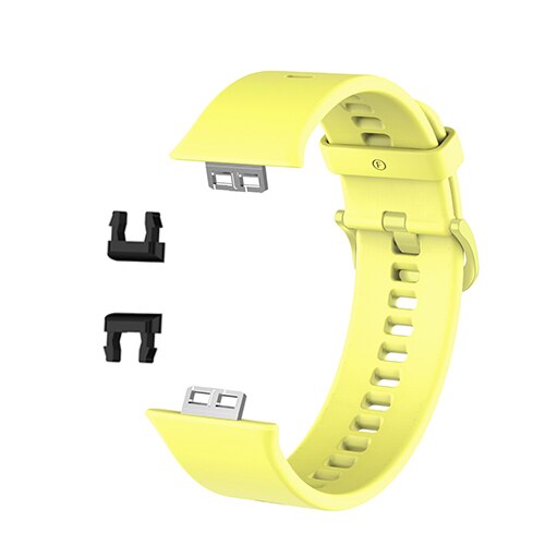 Polsband Voor Huawei Horloge Fit TIA-B09 Model Smart Horloge Accessoires Armband Strap Voor Huawei Fit Lus Verstelbare Polsband: Yellow