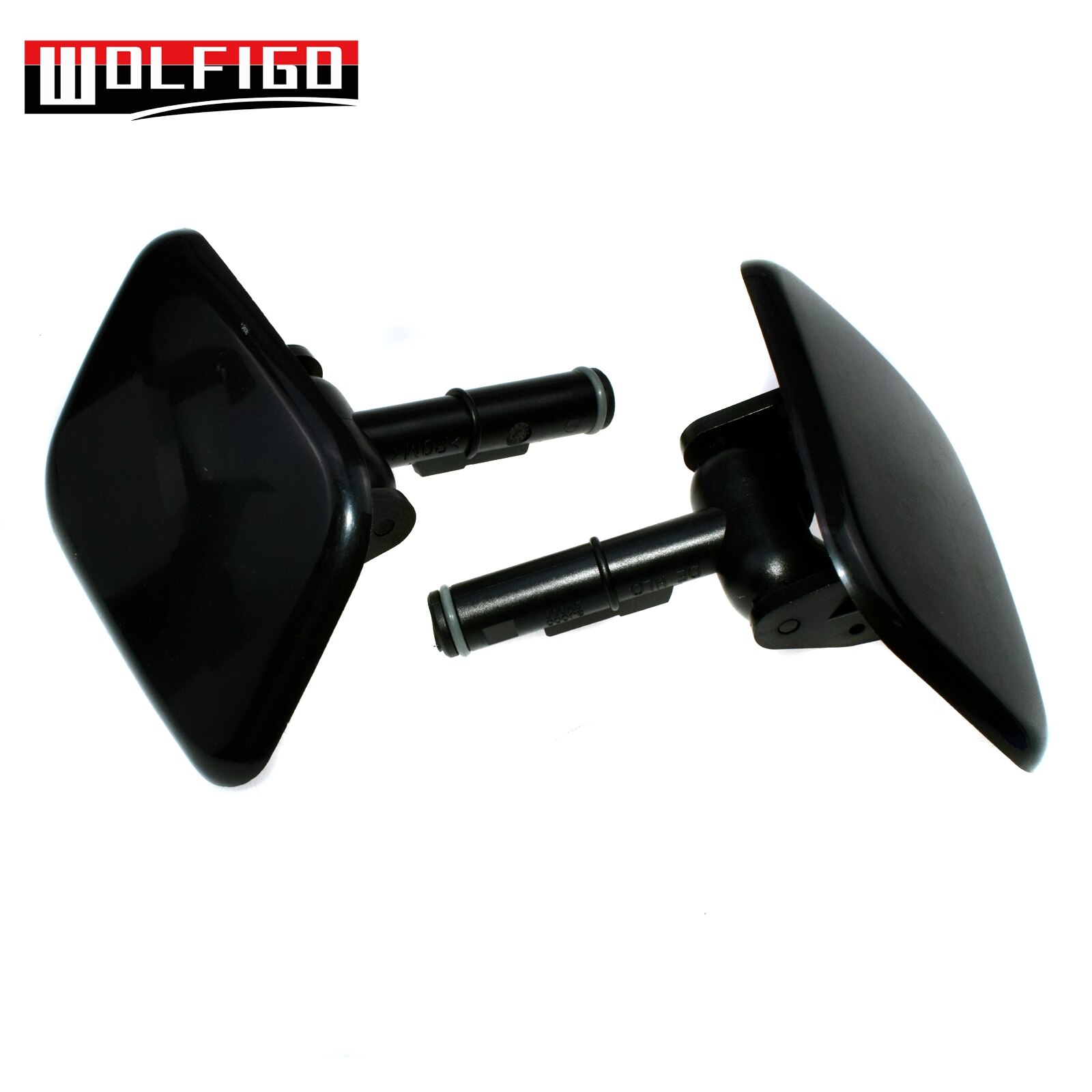 Wolfigo 1 pc/ 2 stuks links rechts zwarte motorkapsproeier voor hyundai  ix55 veracruz 2007 98680-3 j 000,98690-3 j 000