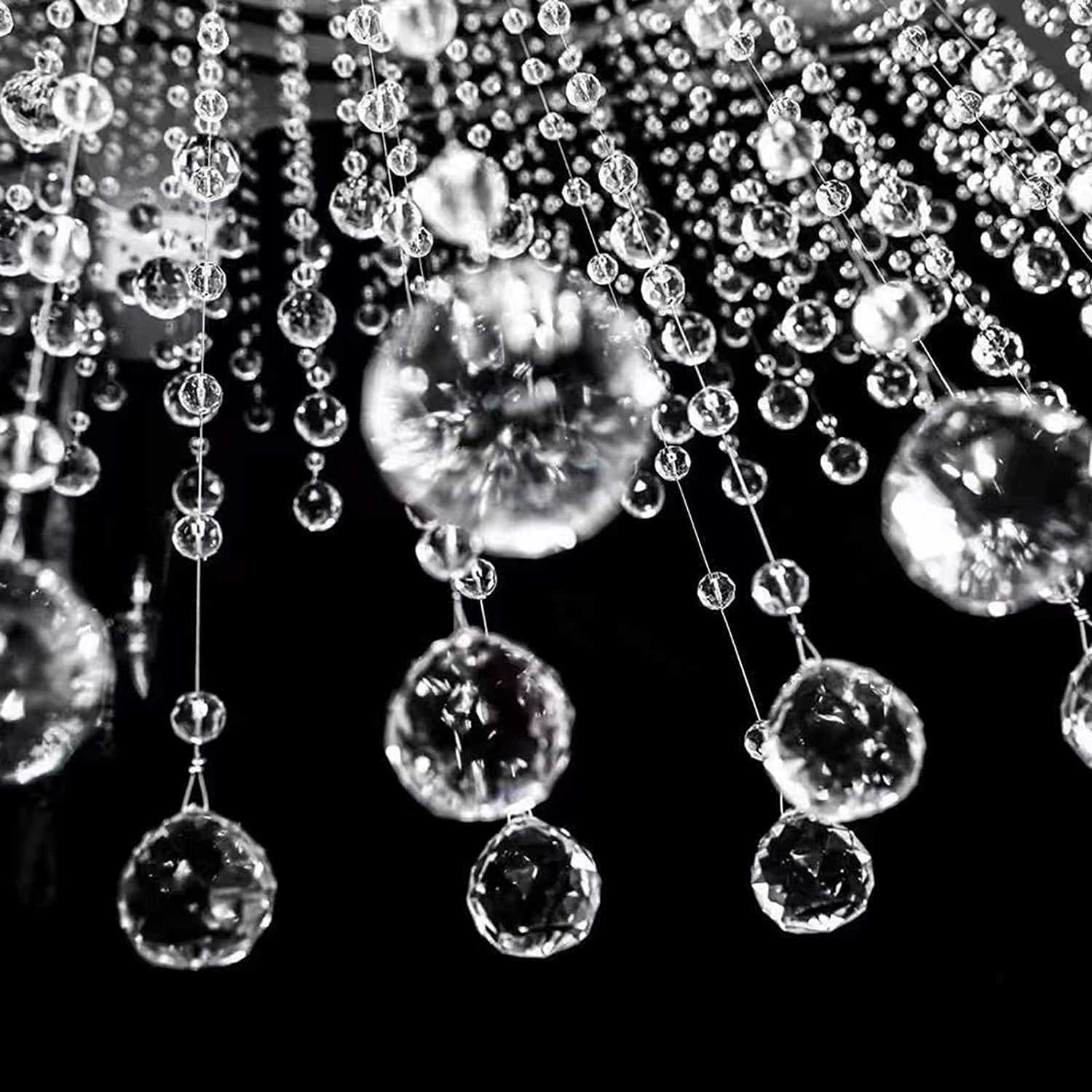 Kunstmatige Kristal Kralen Strengen Clear Glas Kralen Opknoping Gordijn Kroonluchter Ornamenten Deur String Opknoping Plafond Decoratie