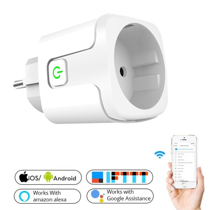 Smart Plug WiFi Socket EU 16A 100-240V Power Monit... – Grandado