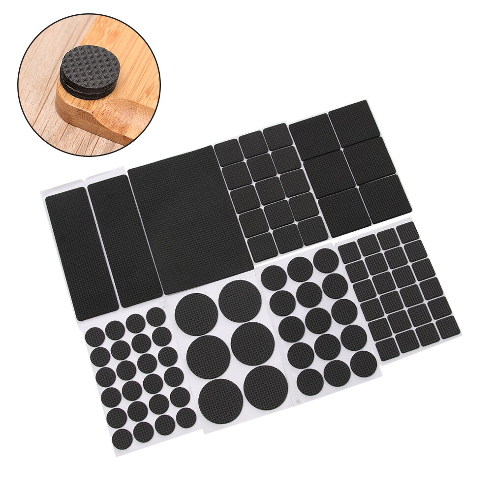 1-24Pcs Zelfklevende Meubilair Been Voeten Tapijt Viltjes Anti Slip Mat Bumper Demper Voor Stoel Tafel protector