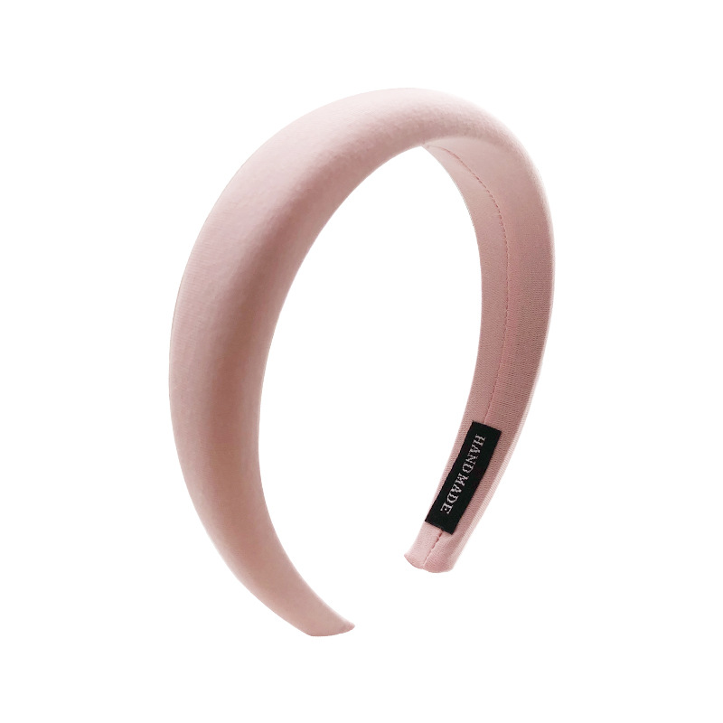 Diadema ancha de esponja suave para el pelo para mujer, bandanas de presión para el pelo, accesorios para el cabello, de verano