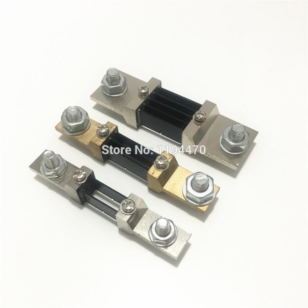 200A 300A 500A 75mV DC Current External Shunt Resistor FL-2 for Analog Amp Panel Meter Ammeter