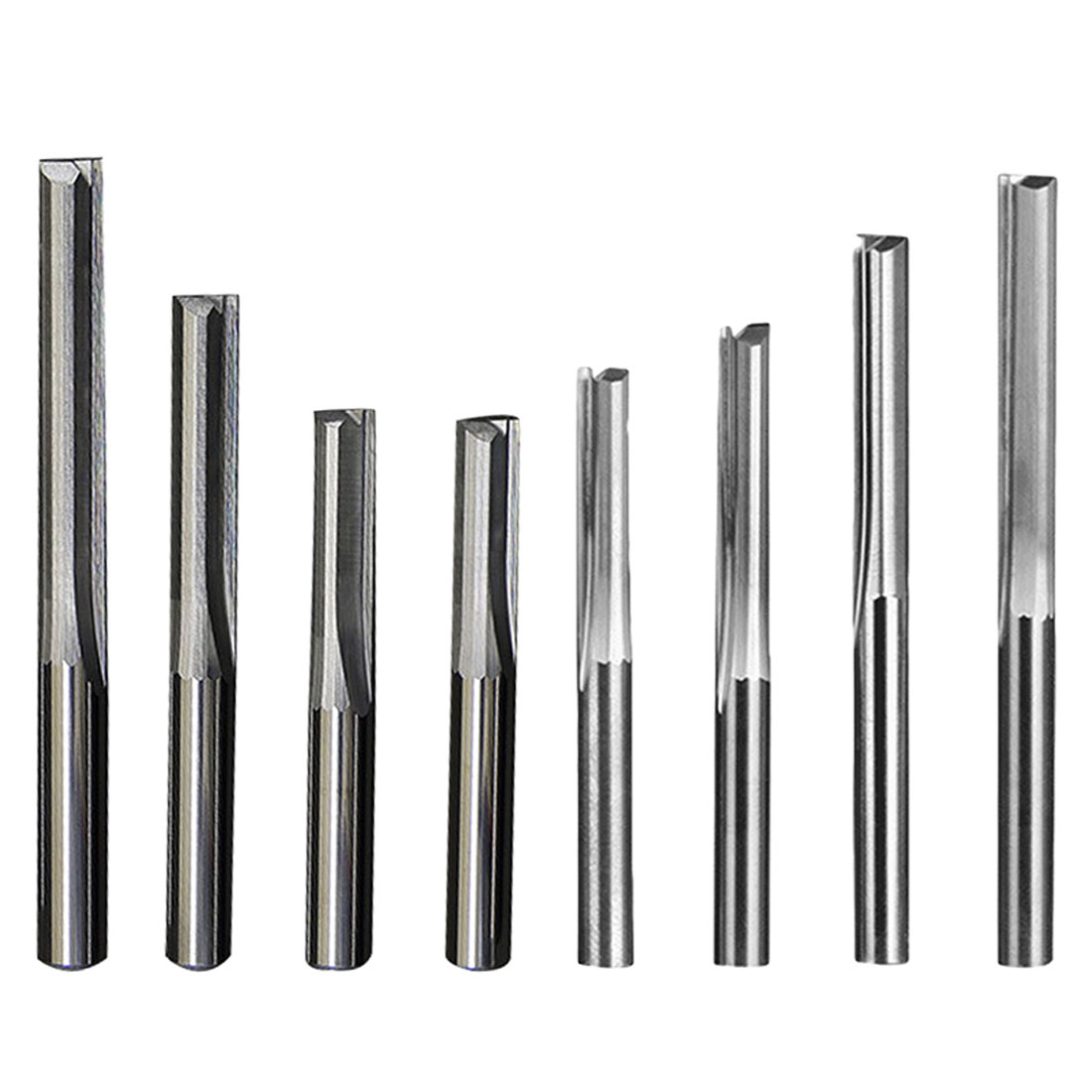 Frees 6Mm/4Mm Schacht Twee Fluiten Straight Router Bits Voor Hout Cnc Rechte Graveren Snijders End mill Gereedschap