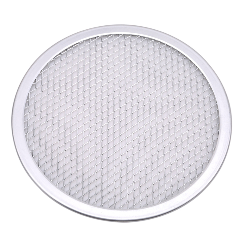 Pizza Pan Baking Tray For Pizza Aluminium Flat Mesh Pizza Oven 8/9/10/12 Inch Pizza Tray Mold Bakeware Tools: 8