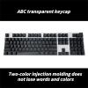 104keys Abs Keycap Set Backlit Type Keycaps For Mechanical Keyboard Teclado Mecanico De Tecla Cerrada Exquisitely Plate: BK