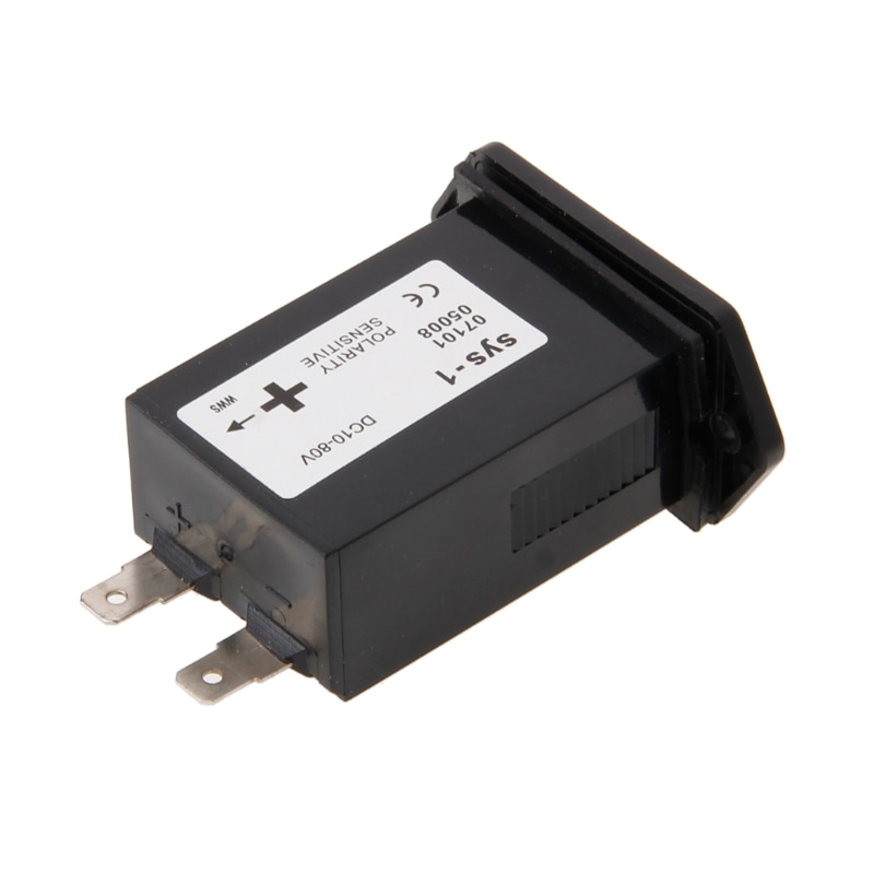Generator Sealed Hour Meter Counter Tractor Truck Hourmeter Rectangle DC 10V-80V for Boats Trucks Tractors Cars