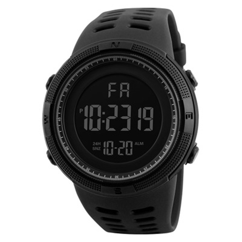 Elektronisch sporthorloge met grote wijzerplaat, multifunctioneel elektronisch kinderhorloge