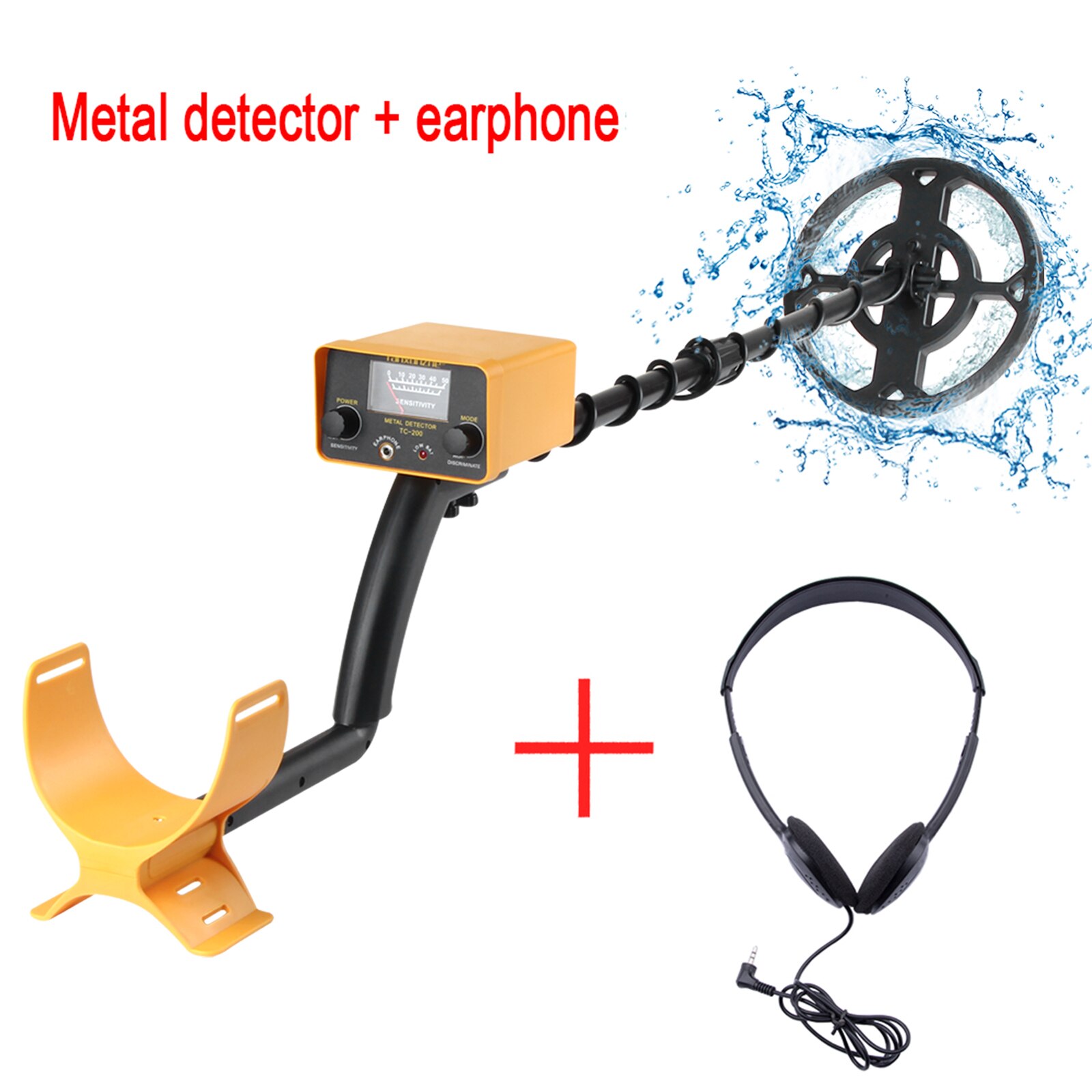 Underground Metal Detector Pinpointer Metal Detector TC-200 Gold Depth Metal Detectors accurate locatingTracker treasure hunter: with headphones