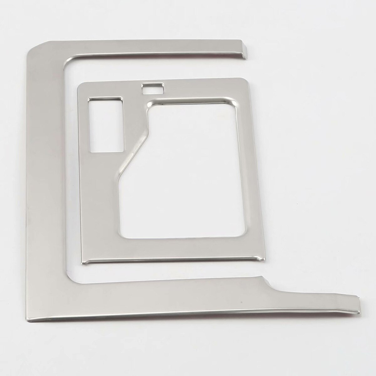 For Toyota Land Cruiser Prado 150 20182019 Stainless Steel Gear and USB Charging Socket Trim Cover Car Accessories: Gear silver