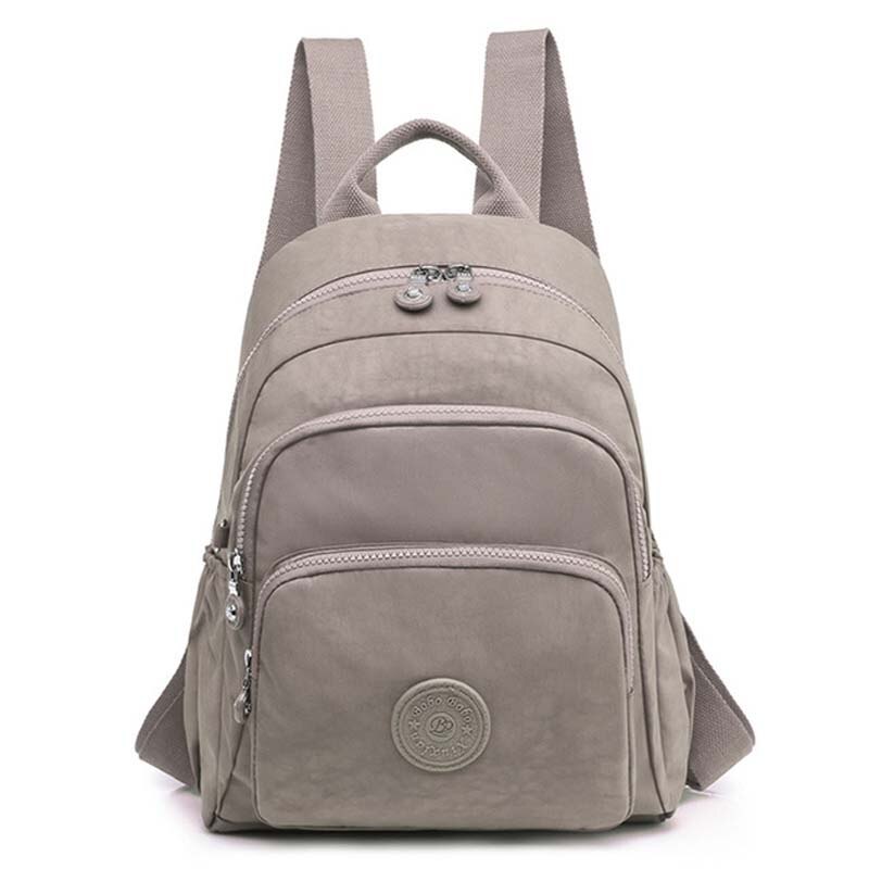 Tegaote Oxford Doek Nylon Rugzak Vrouwen Grote Capaciteit Vrouwen Rugzak Mode Studenten Tas Reistas: Light grey