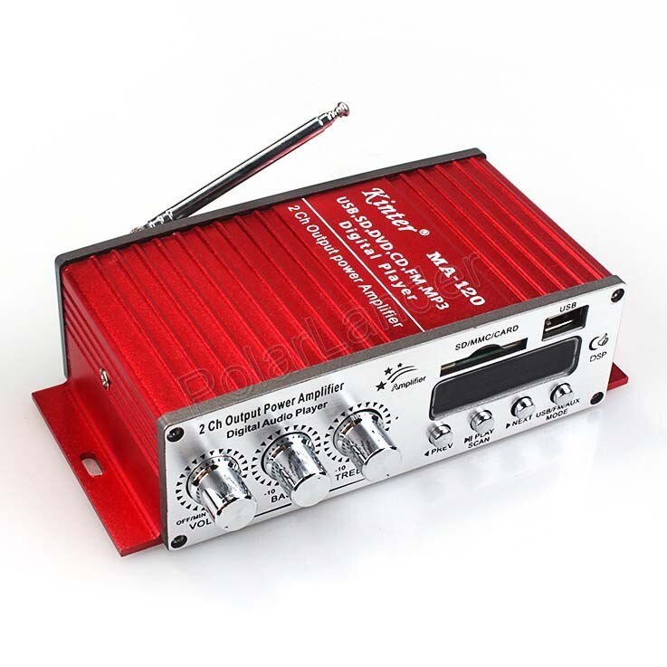 Fasizi LP-2024A HiFi Stereo Versterker Digitale Versterker Dual Channel Audio Class T Tripath TA2024 met 3A Voeding -Zwart