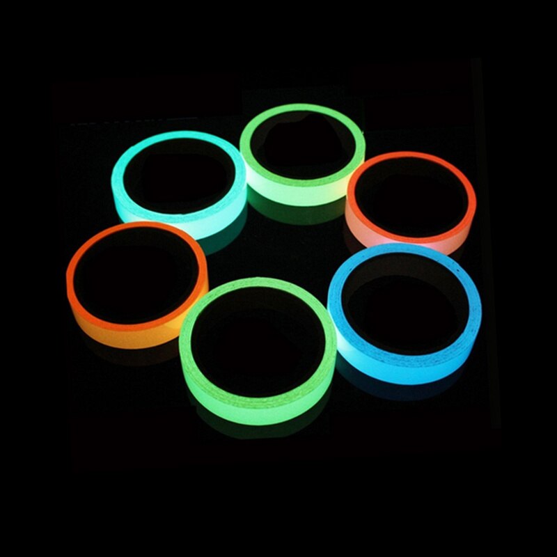 Reflecterende Glow In The Dark Tape zelfklevende Sticker Verwijderbare Lichtgevende Tape Fluorescerende Glowing Dark Opvallende Waarschuwing Tape