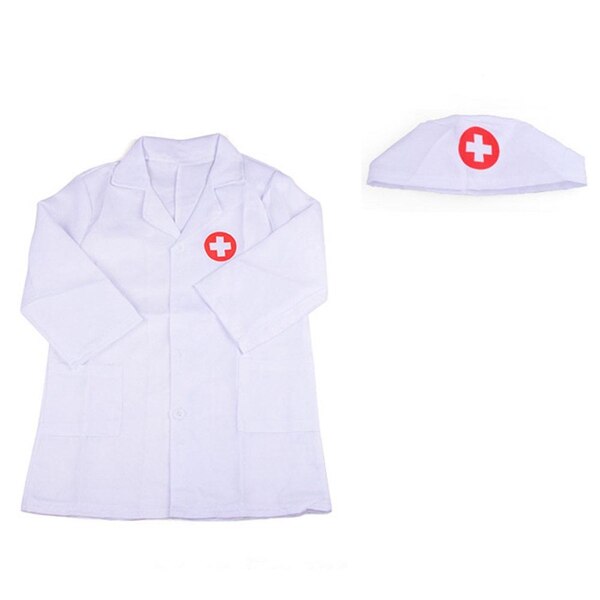 Kinderen Rollenspel Costume Dress-Up Set Laboratoriumjas Kit Cosplay Voor Peuter Scrub Extra Gereedschap: Default Title