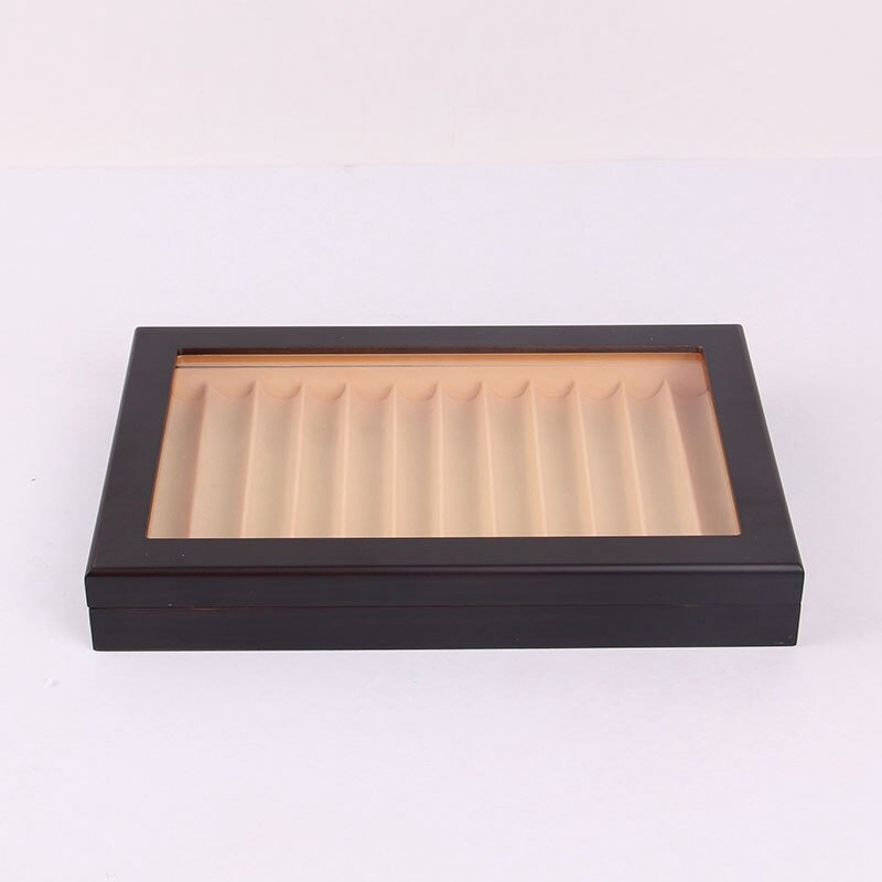 12 Slots Wood Pen Display Box Pen Fountain Storage Box Wood Showcase Organizer