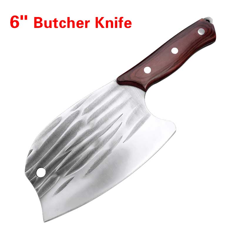 Forged Boning Knife Stainless Steel Meat Chopping Knife Butcher Knife Handmade Knife Chef Slicing Cutter Knife: Style H