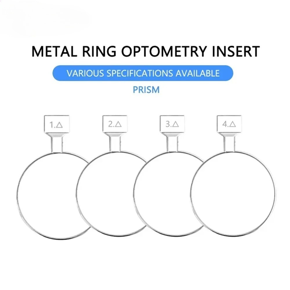 Lente de prueba de esfera de cilindro óptico de , diámetro 38mm ± 0,12 ~ ± 3,50D, lente de repuesto con borde de Metal JSQ