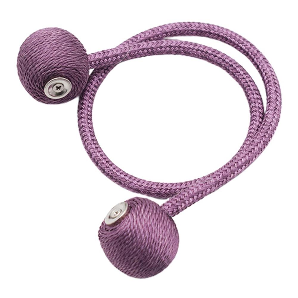 Embrasses de rideau de boule de perle magnétique attaches de fixation Clips de boucle Accessoires tringles à rideaux Accessoires rideau décoratif: Lavande