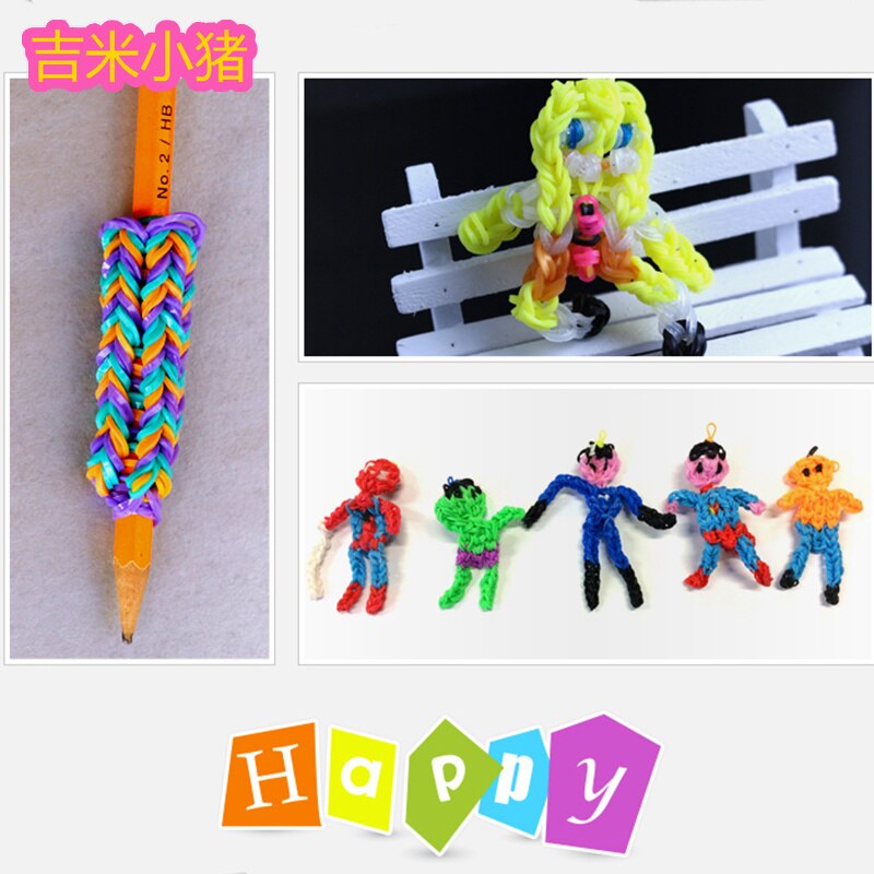 Bandas de telar de 21 colores para niños y niñas, DIY, banda de goma elástica para tejer pulseras de cordones, juego de juguetes para niños, 4200 Uds., de