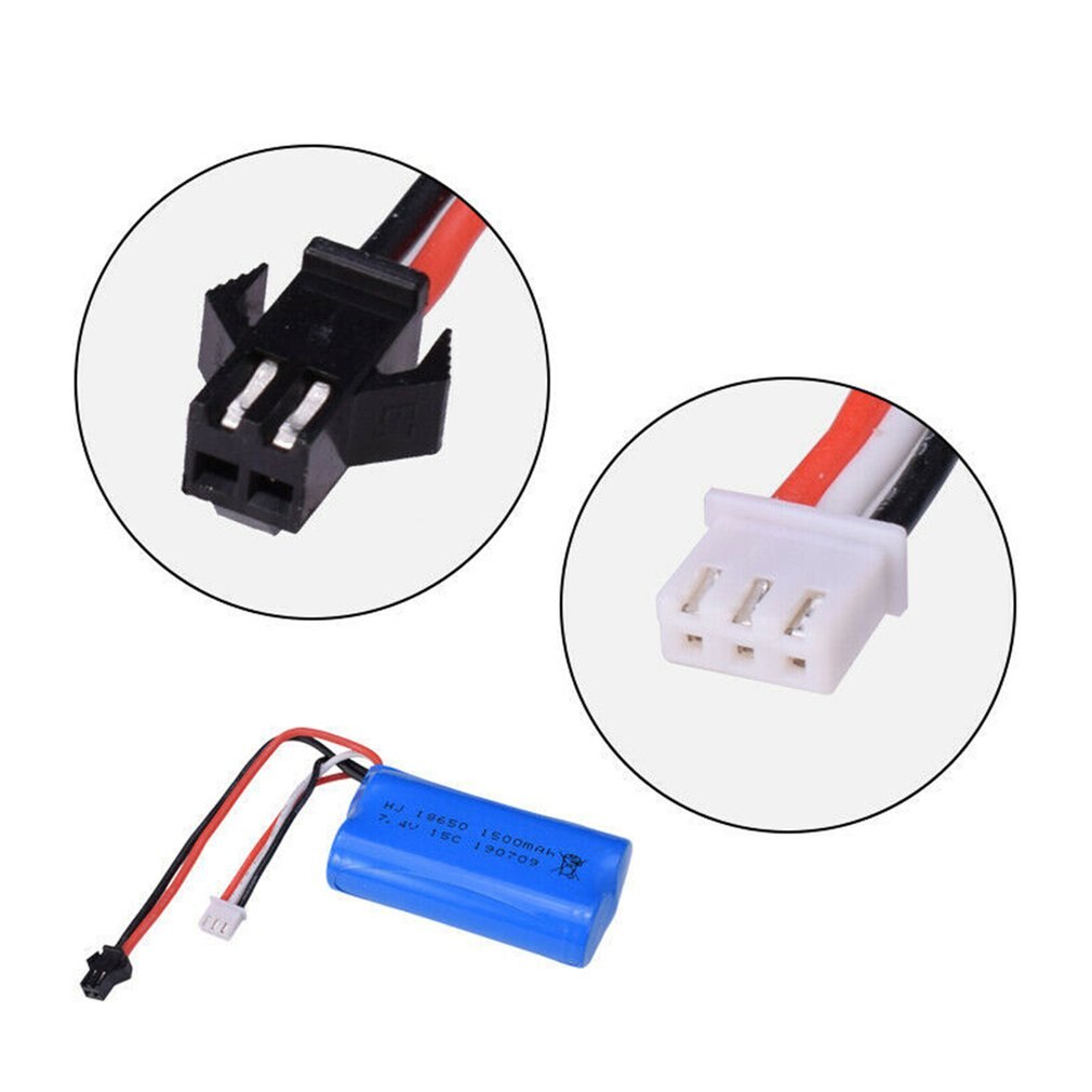 7.4v 1500 mah lipo akku sm -2p litium akku  h101 h103 rc kilpavene kilpa autot lelut akku