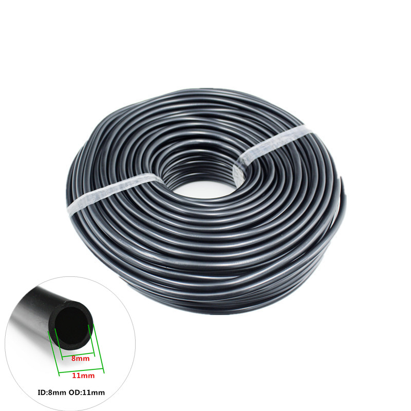 8/11mm Tuin Water PVC Slang 3/8 ''Bewatering Slang Tuinirrigatie Buis met Zwarte Snelkoppeling