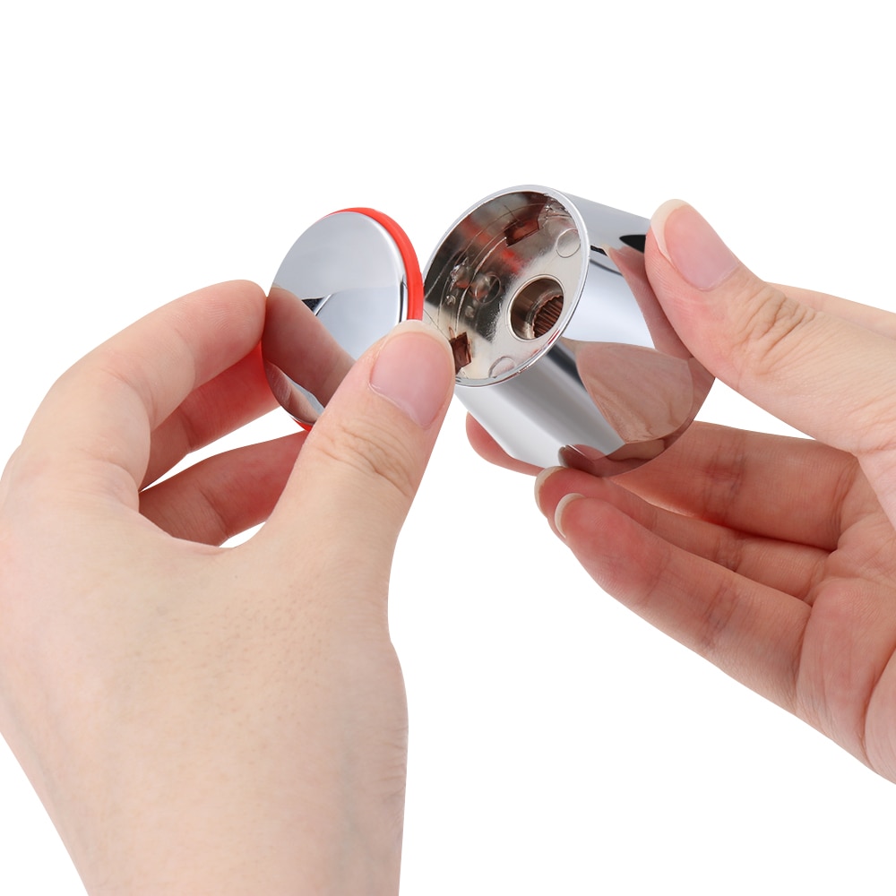 2 Stuks &amp; Cold Tap Top Hoofd Kraan Cover Chrome Plated Vervanging Set Keuken Badkamer Kraan Handvat