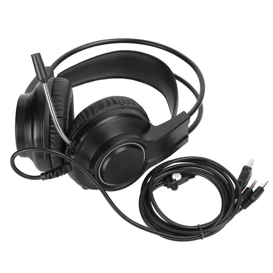 Gaming Headset 3 5mm Interface USB Wired Volume Control Noise Canceling Gaming Headset with Mic for /Xbox One/PC/Tablets