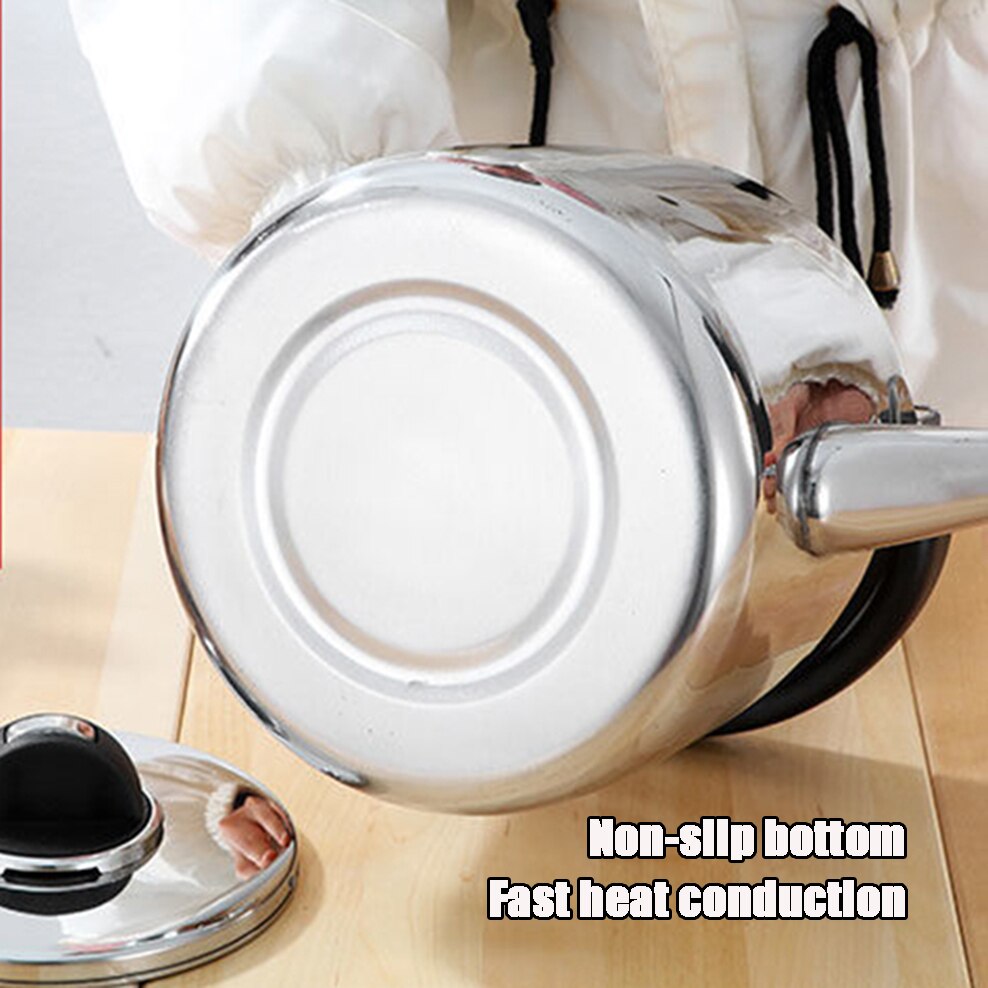 5L 304 Stainless Steel Boiling Water Pot Rapid Heating For Home Tea Kettle Large Capacity Teapot Thickened Whistle Kettle
